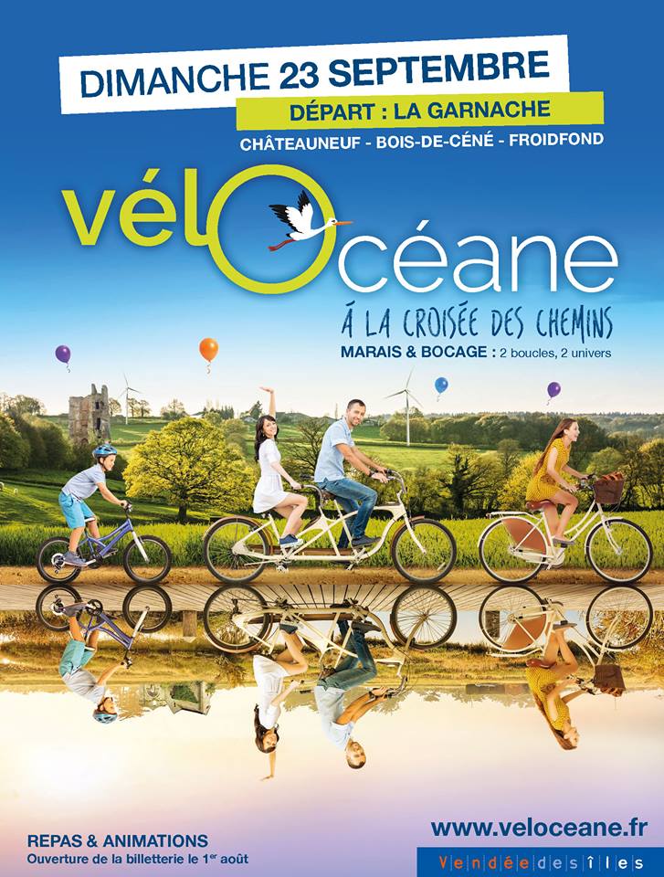 Vélocéane 2018, départ La Garnache, itinéraire 